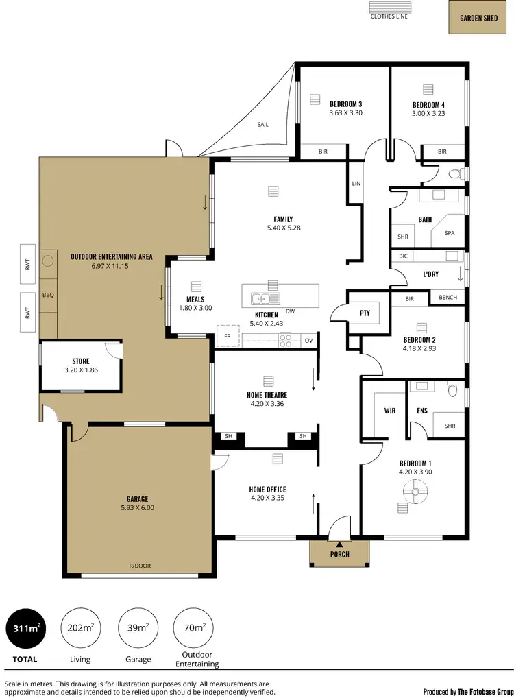 Floorplan of Homely house listing, 3 Ayers Court, Sheidow Park SA 5158