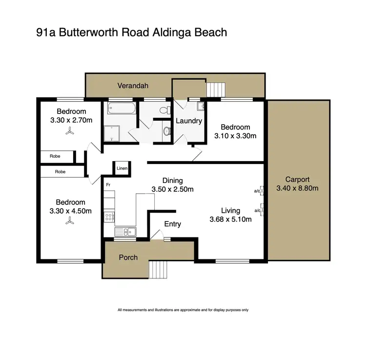 Floorplan of Homely house listing, 91a Butterworth Road, Aldinga Beach SA 5173