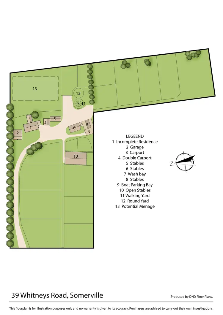 Floorplan of Homely rural property listing, 39 Whitneys Road, Somerville VIC 3912