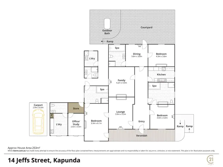 Floorplan of Homely house listing, 14 Jeffs Street, Kapunda SA 5373