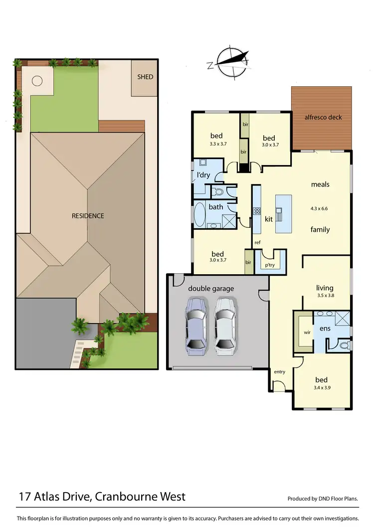 Floorplan of Homely house listing, 17 Atlas Drive, Cranbourne West VIC 3977