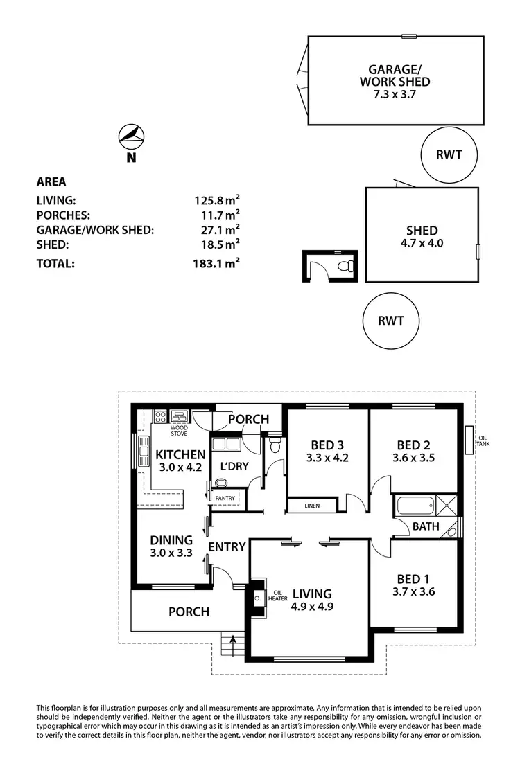 Floorplan of Homely house listing, 8 Princes Highway, Littlehampton SA 5250