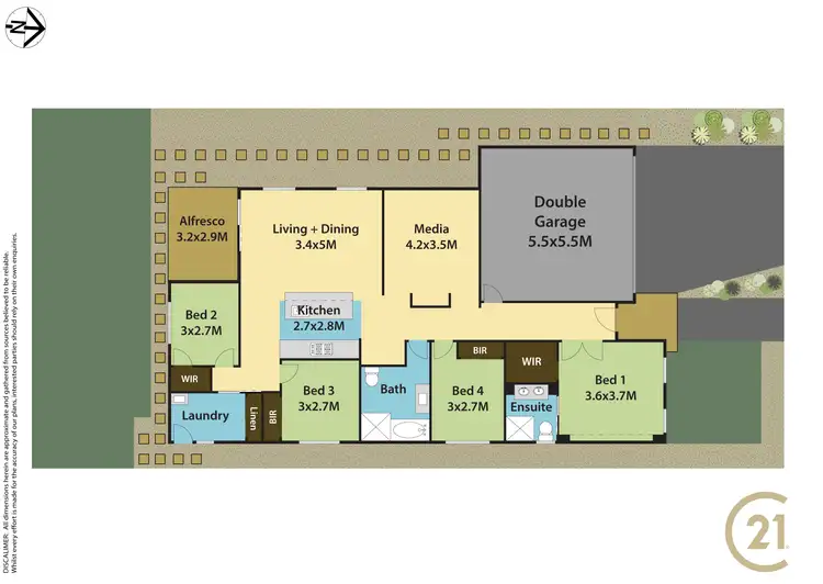 Floorplan of Homely house listing, 85 Mosaic Avenue, The Ponds NSW 2769