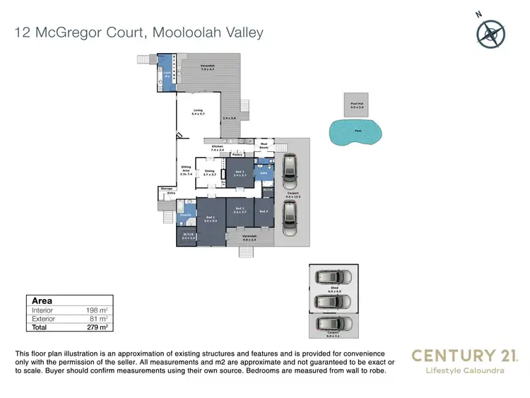 Floorplan of Homely house listing, 12 McGregor Court, Mooloolah Valley QLD 4553