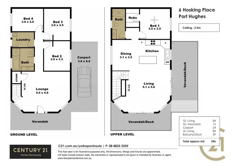 Floorplan of Homely house listing, 6 Hosking Place, Port Hughes SA 5558