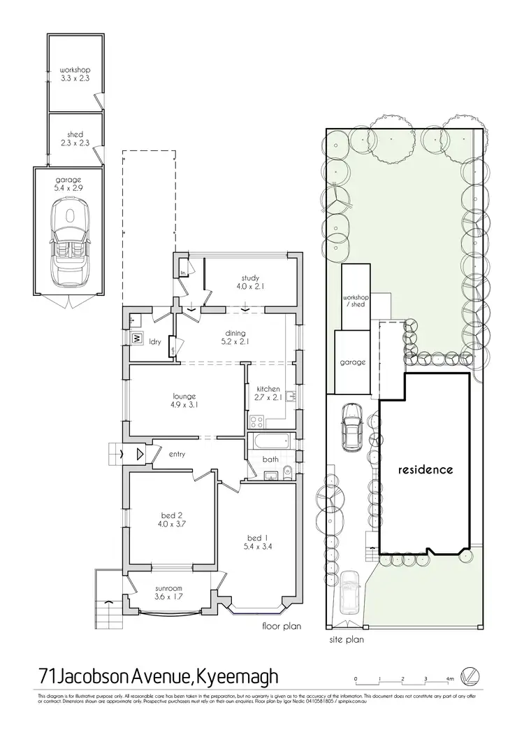 Floorplan of Homely house listing, 71 Jacobson Avenue, Kyeemagh NSW 2216