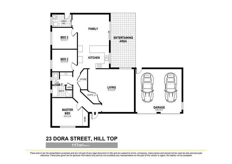 Floorplan of Homely house listing, 23 Dora Street, Hill Top NSW 2575