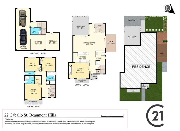 Floorplan of Homely house listing, 22 Caballo Street, Beaumont Hills NSW 2155