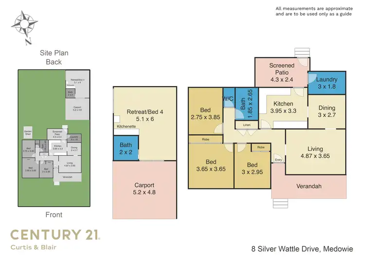 Floorplan of Homely house listing, 8 Silver Wattle Drive, Medowie NSW 2318