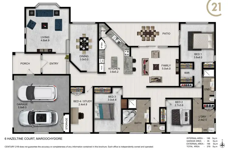Floorplan of Homely house listing, 4-6 Hazeltine Court, Maroochydore QLD 4558