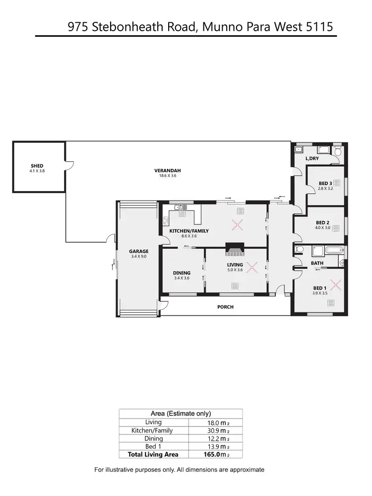 Floorplan of Homely house listing, 975 Stebonheath Rd, Munno Para West SA 5115