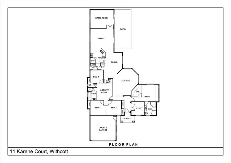 Floorplan of Homely house listing, 11 Karene Court, Withcott QLD 4352