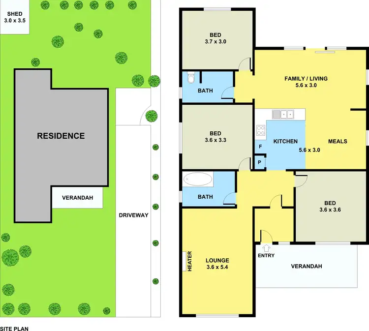 Floorplan of Homely house listing, 30 Jeffers Street, Noble Park VIC 3174