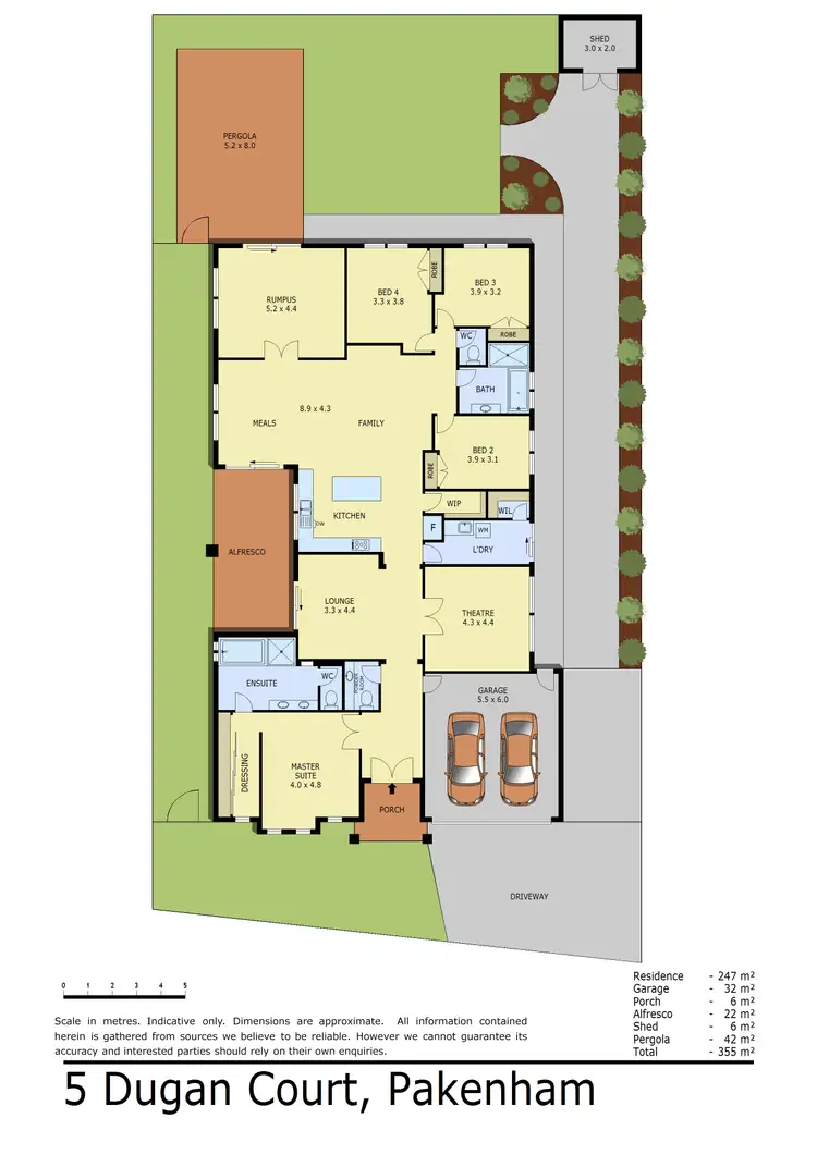 Floorplan of Homely house listing, 5 Dugan Court, Pakenham VIC 3810