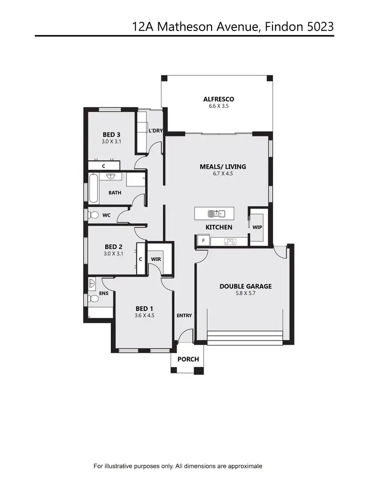 Floorplan of Homely house listing, 2/12 Matheson Avenue, Findon SA 5023