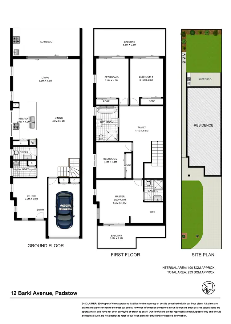 Floorplan of Homely semi-detached listing, 12 Barkl Avenue, Padstow NSW 2211