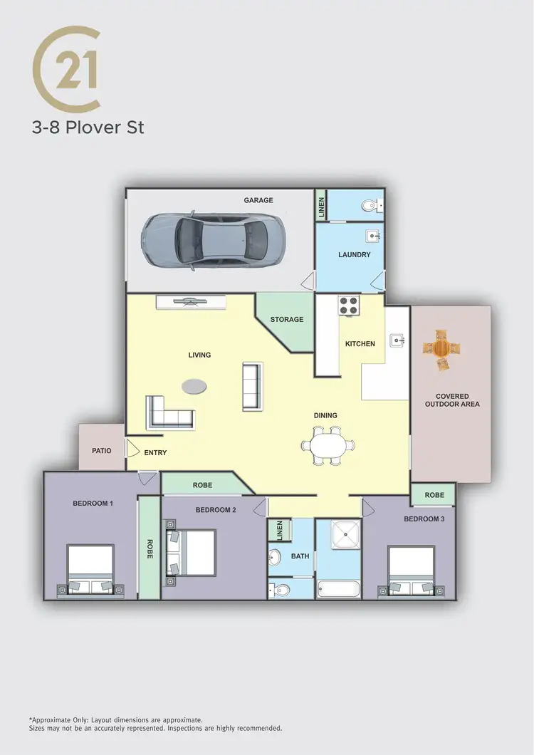 Floorplan of Homely villa listing, 3/8 Plover Street, Taree NSW 2430