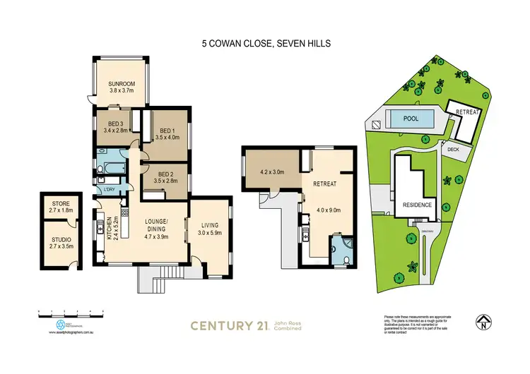 Floorplan of Homely house listing, 5 Cowan Close, Seven Hills NSW 2147