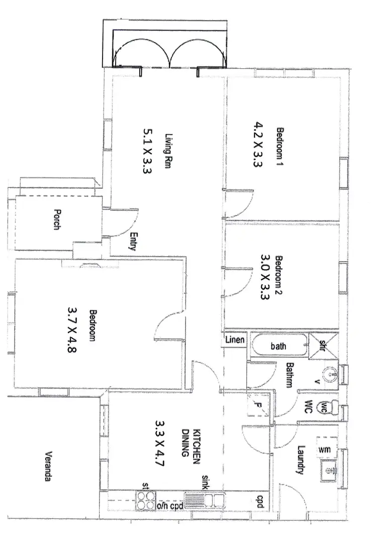 Floorplan of Homely house listing, 1 Windsor Avenue, Clovelly Park SA 5042