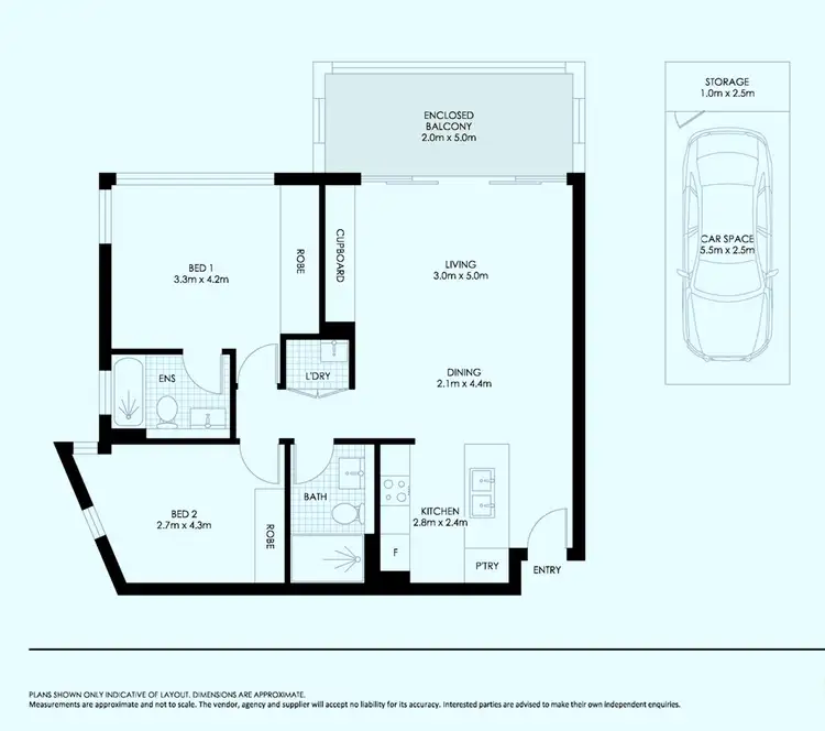 Floorplan of Homely apartment listing, 201/10 Waterview drive, Lane Cove NSW 2066