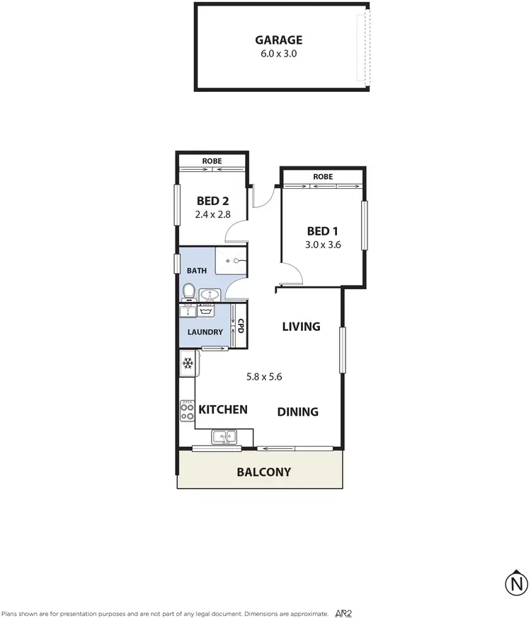 Floorplan of Homely apartment listing, 9/29 Tullimbar Road, Cronulla NSW 2230