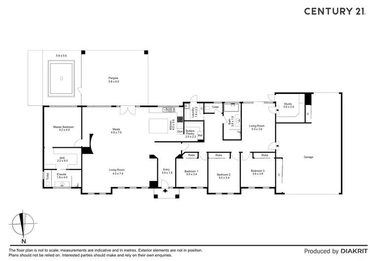 Floorplan of Homely house listing, 4 Grange Court, Echuca VIC 3564