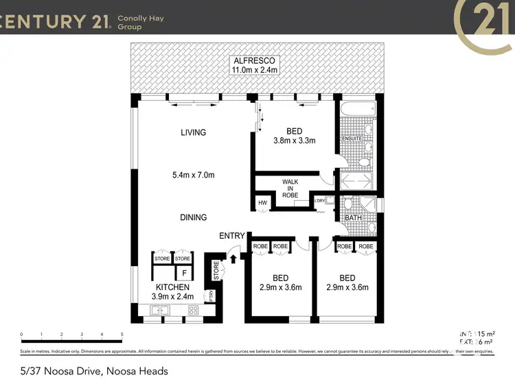 Floorplan of Homely apartment listing, 5/37-49 Noosa Drive, Noosa Heads QLD 4567