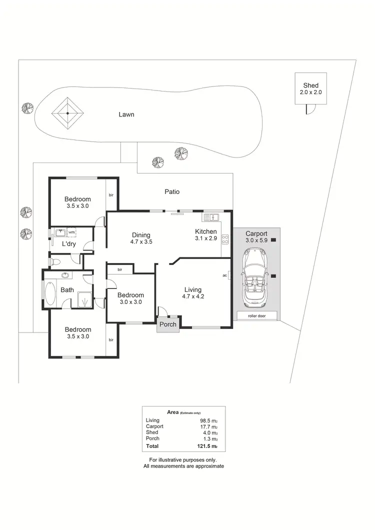 Floorplan of Homely house listing, 77 Marston Drive, Morphett Vale SA 5162