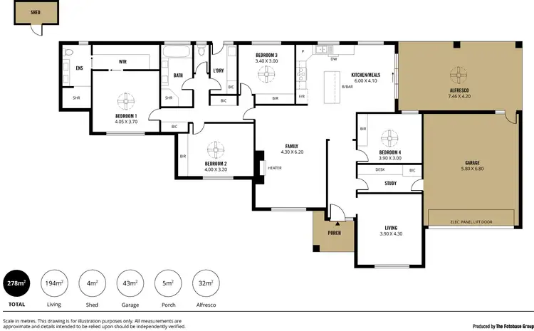 Floorplan of Homely house listing, 11 Sunrise Drive, Woodcroft SA 5162