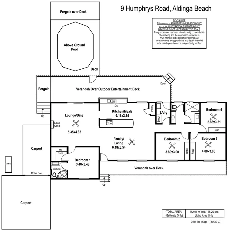 Floorplan of Homely house listing, 9 Humphrys Road, Aldinga Beach SA 5173