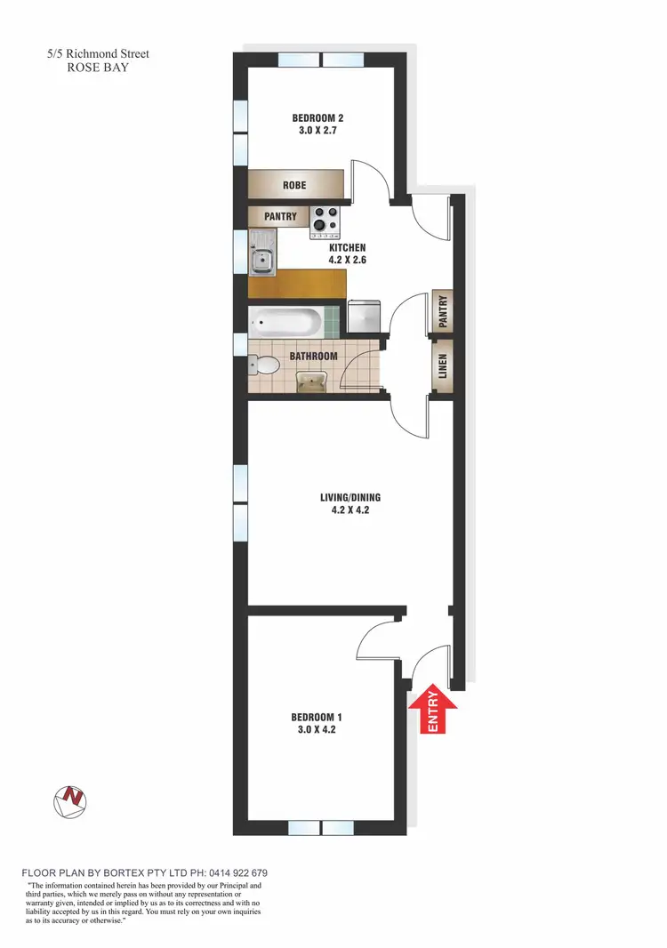 Floorplan of Homely apartment listing, 5/5 Richmond Road, Rose Bay NSW 2029