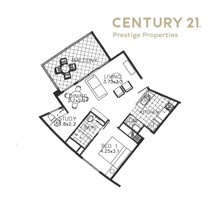 Floorplan of Homely apartment listing, 1007/1 Adelaide Street, Bondi Junction NSW 2022