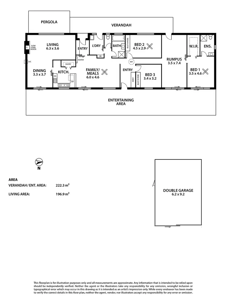 Floorplan of Homely house listing, 22 Wirrinilla Drive, Macclesfield SA 5153