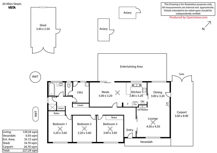 Floorplan of Homely house listing, 20 Allan Street, Vista SA 5091