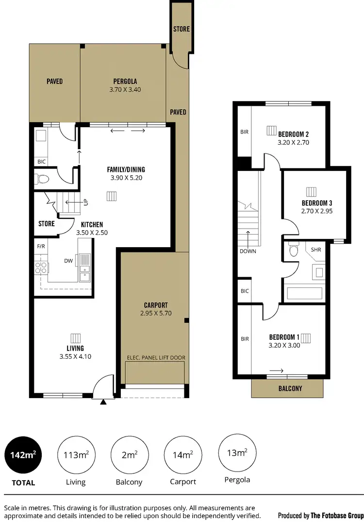 Floorplan of Homely townhouse listing, 11A Mulcra Avenue, Park Holme SA 5043