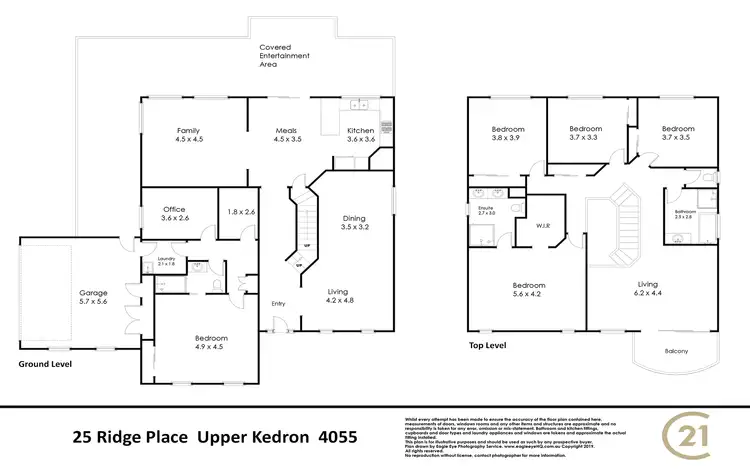 Floorplan of Homely house listing, 25 Ridge Place, Upper Kedron QLD 4055