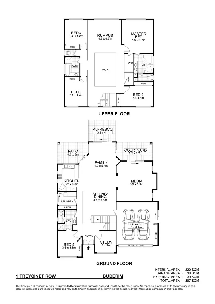 Floorplan of Homely house listing, 1 Freycinet Row, Buderim QLD 4556