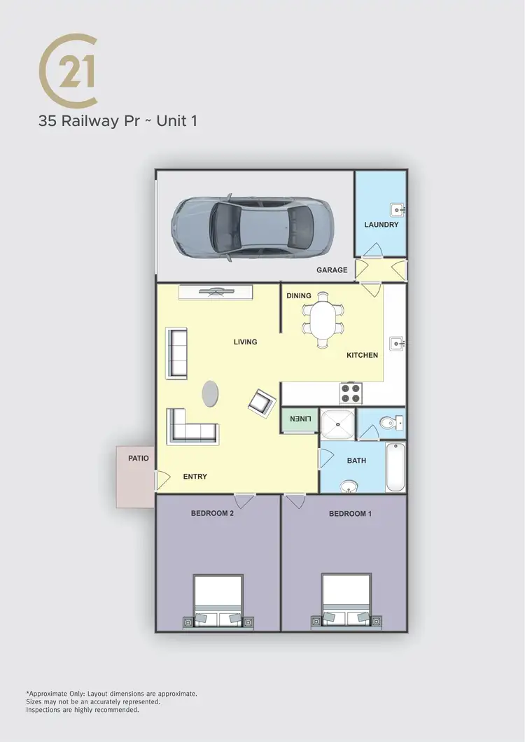 Floorplan of Homely block of units listing, 35 Railway Parade, Taree NSW 2430