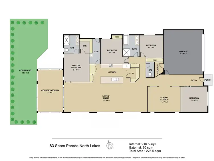 Floorplan of Homely house listing, 83 Sears Parade, North Lakes QLD 4509
