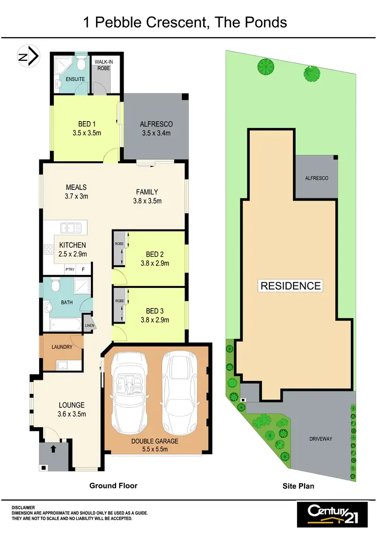 Floorplan of Homely house listing, 1 Pebble Crescent, The Ponds NSW 2769