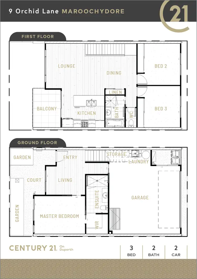 Floorplan of Homely house listing, 9 Orchid Lane, Maroochydore QLD 4558