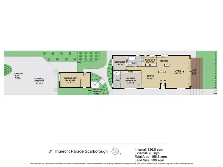 Floorplan of Homely house listing, 31 Thurecht Parade, Scarborough QLD 4020