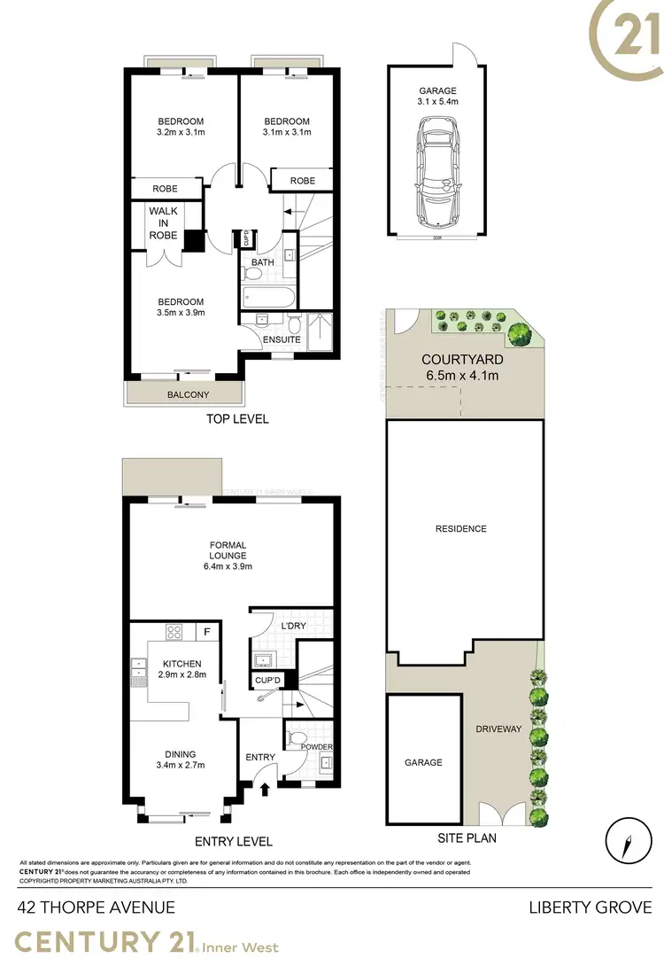 Floorplan of Homely townhouse listing, 42 Thorpe Avenue, Liberty Grove NSW 2138