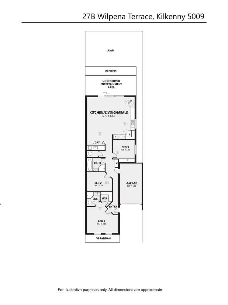 Floorplan of Homely house listing, 27B Wilpena Terrace, Kilkenny SA 5009