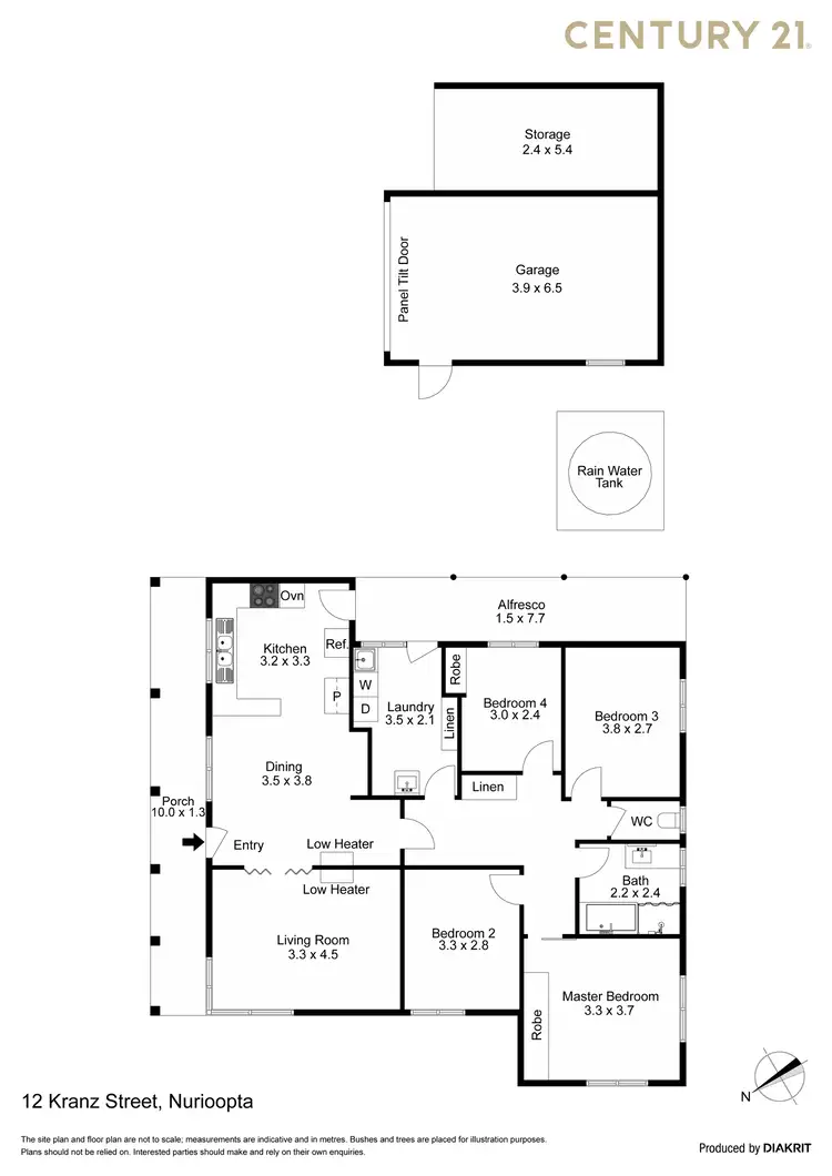 Floorplan of Homely house listing, 12 Kranz Street, Nuriootpa SA 5355