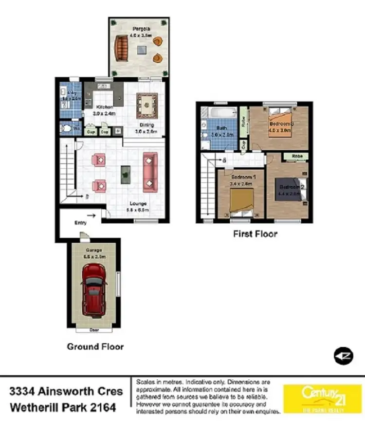 Floorplan of Homely townhouse listing, 33/34 Ainsworth Cr, Wetherill Park NSW 2164