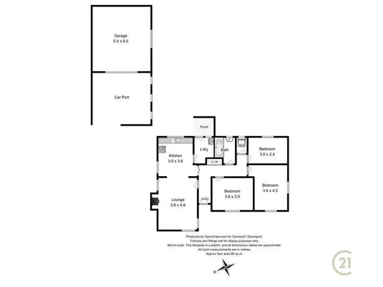 Floorplan of Homely house listing, 95 Bradshaw Street, Latrobe TAS 7307