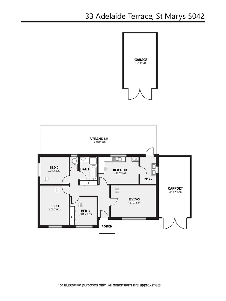 Floorplan of Homely house listing, 33 Adelaide Terrace, St Marys SA 5042