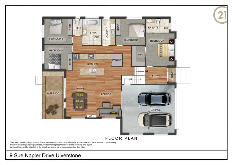 Floorplan of Homely house listing, 9 Sue Napier Drive, Ulverstone TAS 7315