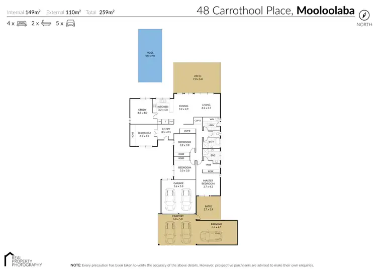 Floorplan of Homely house listing, 48 Carrothool Place, Mooloolaba QLD 4557